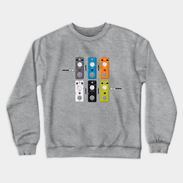 Guitar effects pedals Crewneck Sweatshirt by Polikarp308